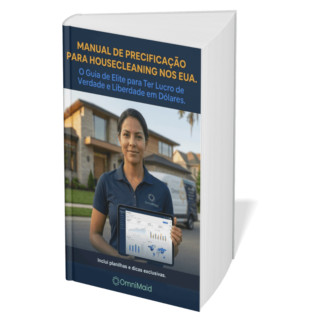 Capa do ebook Manual de Precificação para House Cleaners nos EUA